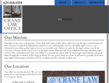 Tablet Screenshot of cranelaw.net